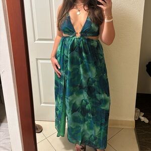 HELLO MOLLY RUNAWAY CALISTA DRESS GREEN